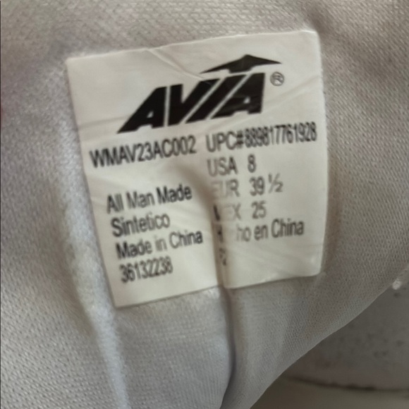 Avia White Athletic Shoes Low-Top Mesh Design - Picture 2 of 8